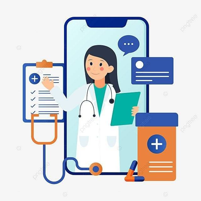 Ilustrasi "Dokter Konsultasi Online" by Pngtree. 