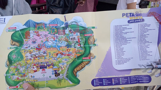 Gambar : Peta Wisata yang Dibuat Menggunakan AI. Sumber : Dok. Pribadi