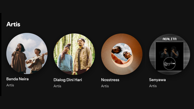 Spotify. Foto: Dokumentasi Pribadi
