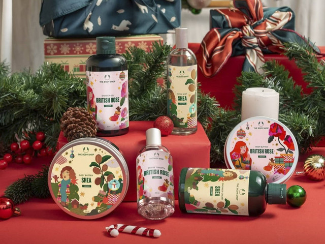 Rekomendasi hampers Natal dan Tahun Baru 2025. Foto: Instagram/ @thebodyshopindo