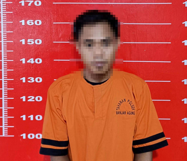 Pelaku yang berhasil diamankan Polisi. | Foto: Dok Humas Polres Tulang Bawang