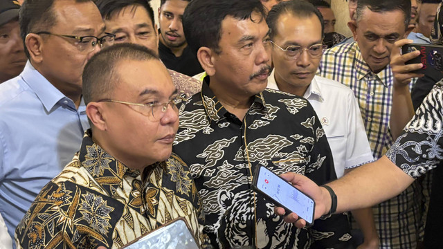 Wakil Ketua DPR RI Sufmi Dasco Ahmad di Hotel Grand Sahid, Selasa (7/1/2025). Foto: Ave Airiza Gunanto/kumparan
