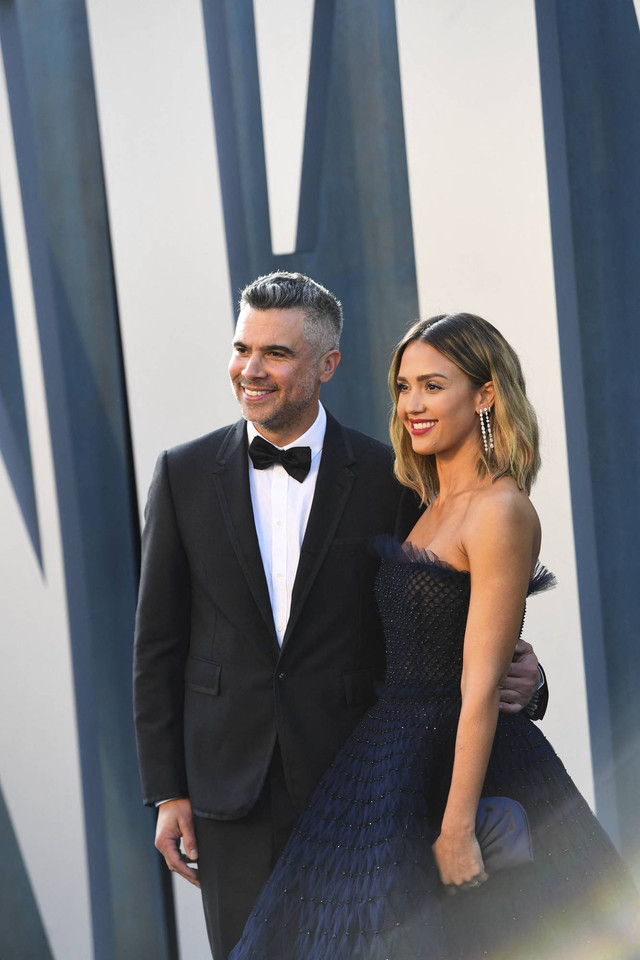 Jessica Alba dan Cash Warren. Foto: Patrick T. Fallon/AFP