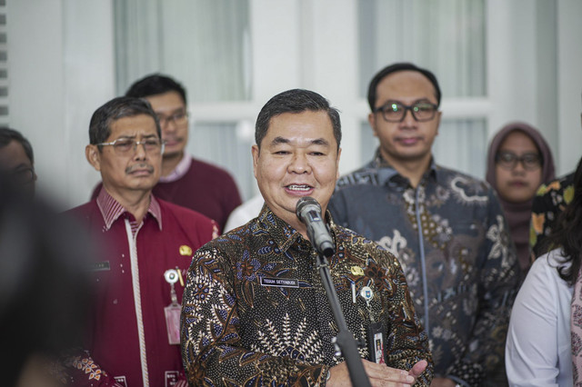 PJ Gubernur Jakarta Teguh Setyabudi di Balai Kota, Jakarta Pusat, Kamis (16/1/2025). Foto: Dok. Pemprov DKI Jakarta