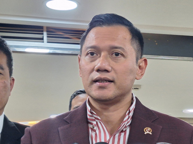 Menko bidang Infrastruktur Agus Harimurti Yudhoyono (AHY) di Kantor BRIN, Jakarta Pusat pada Jumat (17/1). Foto: Argya Maheswara/kumparan