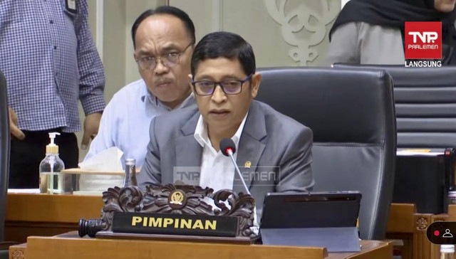 Ketua Baleg DPR RI Bob Hasan saat Rapat Pleno revisi UU Minerba saat masa reses, Senin (20/1/2025). Foto: YouTube/ TV Parlemen