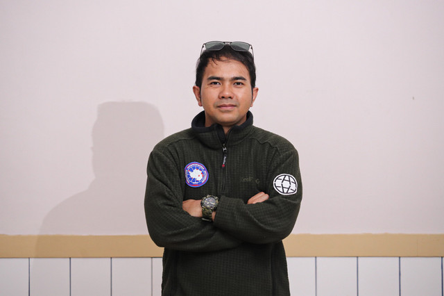 Diptalk kumparan bersama Peneliti Geomorfologi Antarktika Saint Petersburg State University Gerry Utama. Foto: Jamal Ramadhan/kumparan