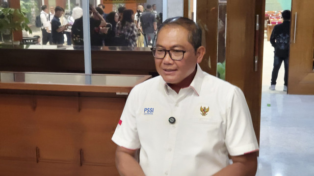 Ketua Badan Tim Nasional (BTN) sekaligus Manajer Timnas Indonesia, Sumardji. Foto: Soni Insan Bagus/kumparan