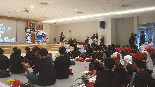 Suasana workshop dan pameran robotika di Jakarta. Senin-Selasa, 3-4 Februari 2025. (Aset: Istimewa)