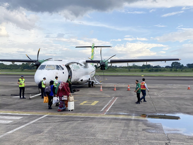 Penerbangan perdana Bandara Gatot Subroto rute Way Kanan – Jakarta dengan maskapai Citilink Indonesia | Foto : Dok. Pemprov Lampung