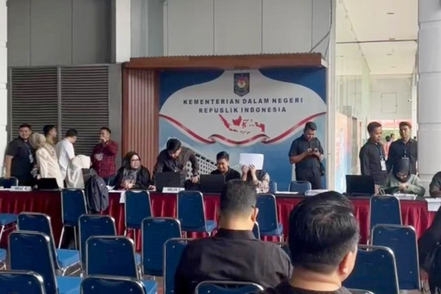 Suasana pemeriksaan tes kesehatan di Kementerian Dalam Negeri (Kemendagri), Jakarta Pusat, Minggu (16/2/2025). Foto: Alya Zahra/kumparan