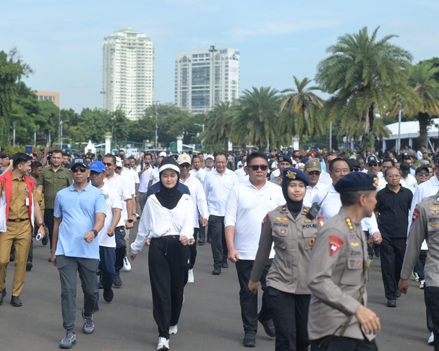 Gladi kotor pelantikan kepala daerah se-Indonesia di kawasan Monumen Nasional (Monas), Jakarta | Foto : Ist