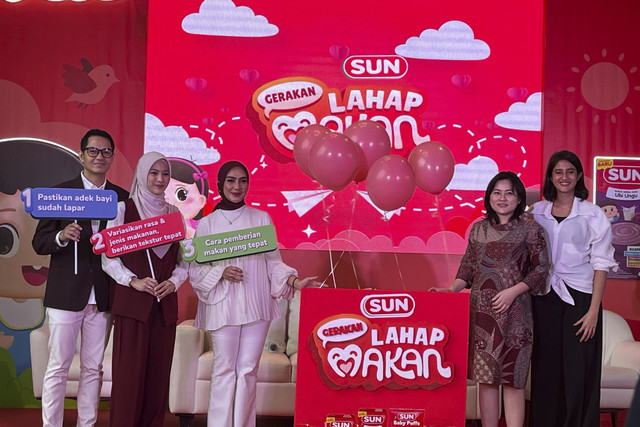 Press Conference: SUN Ajak Ibu Lawan GTM dengan Metode GLM (Gerakan Lahap Makan) di The Gallery Cibis Park, Jakarta Selatan, Selasa (18/2/2025). Foto: Eka Nurjanah/kumparan