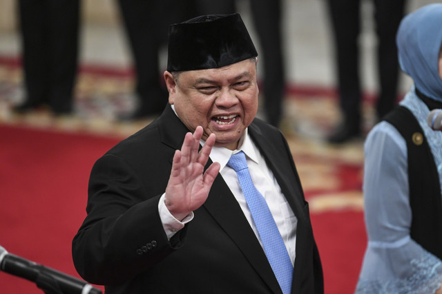 Plt. Kepala Badan Pengawasan Keuangan dan Pembangunan (BPKP) Muhammad Yusuf Ateh bersiap dilantik menjadi Kepala BPKP oleh Presiden Prabowo Subianto di Istana Negara, Jakarta, Rabu (19/2/2025). Foto: Hafidz Mubarak A/ANTARA FOTO