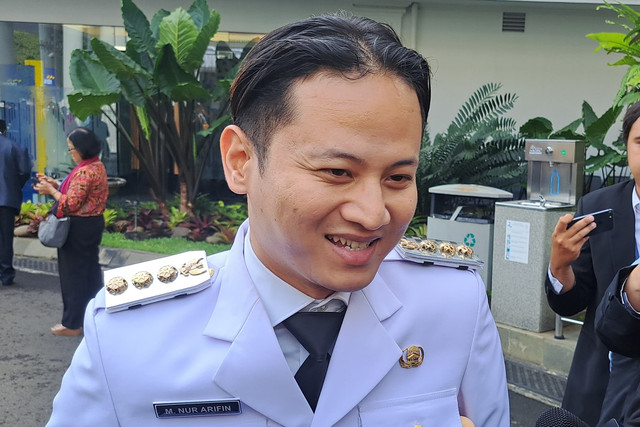 Bupati Trenggalek Nur Arifin di Istana Negara, Jakarta Pusat, Kamis (20/2/2025). Foto: Zamachsyari/kumparan