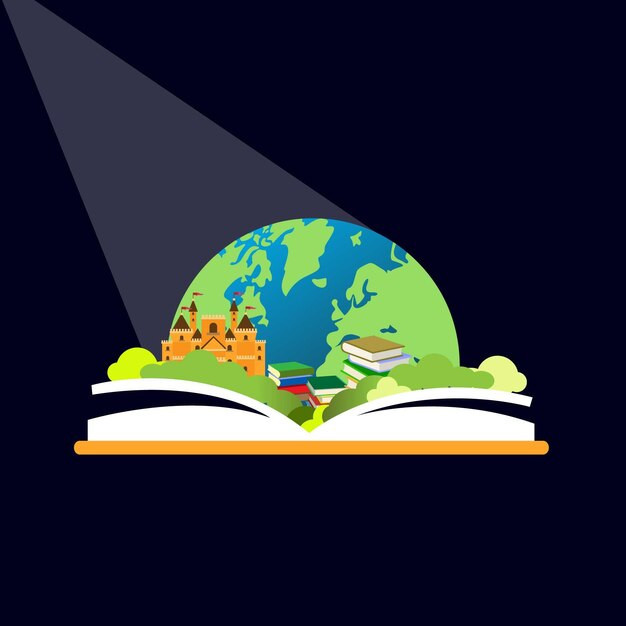 ilustrasi sastra dan lingkungan hidup (sumber: freepik)