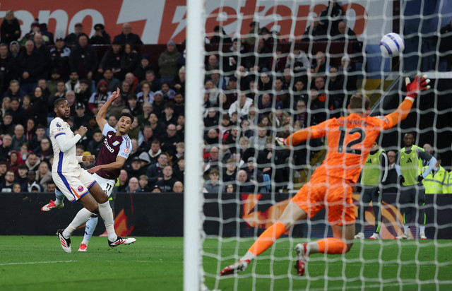 Aston Villa vs Chelsea di Liga Inggris. Foto: Lee Smith/REUTERS