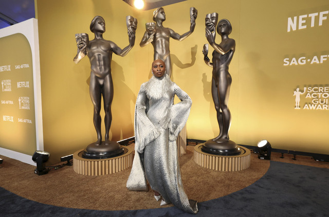 Cynthia Erivo saat menghadiri Screen Actors Guild Awards ke-31, di Los Angeles, California, AS, Minggu (23/2/2025). Foto: Mario Anzuoni/REUTERS