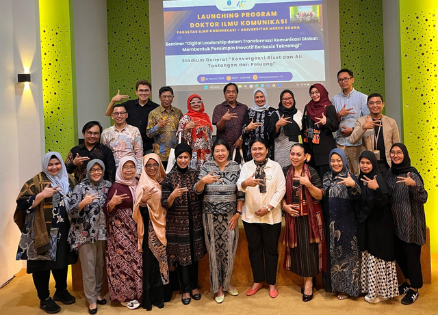 Program Doktor Ilmu Komunikasi Universitas Mercu Buana resmi diluncurkan pada hari Sabtu, 22 Februari 2024. (Foto: istimewa)