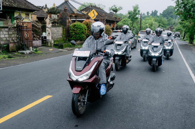 Test ride new Honda PCX 160 RoadSync di Bali. Foto: dok. AHM