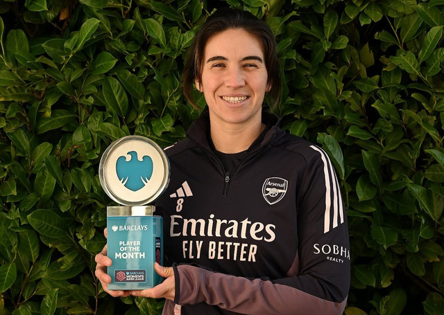 Pemain Arsenal Women, Mariona Caldentey dapat gelar Player of the Month di WSL Februari. Foto: Dok. Arsenal