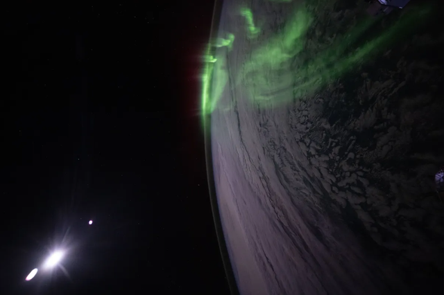 Pemandangan aurora dari luar angkasa yang ditangkap oleh Astronaut di ISS. Foto: NASA Gateway to Astronaut Photography of Earth