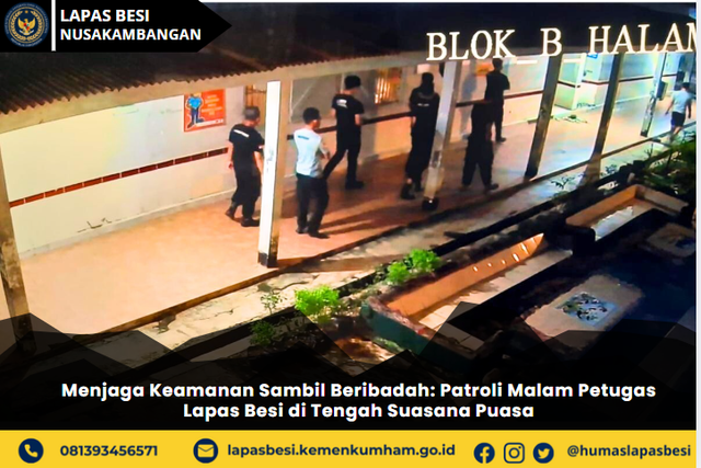 Menjaga Keamanan Sambil Beribadah: Patroli Malam  di Tengah Suasana Puasa