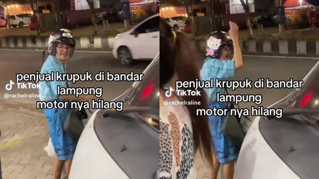 Kakek penjual kerupuk yang kehilangan sepeda motornya. | Foto: Dok Istimewa