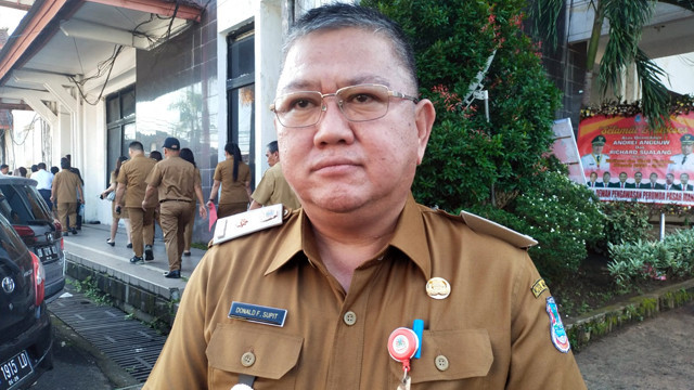 Kepala Badan Kepegawaian dan Pengembangan Sumber Daya Manusia (BKPSDM) Kota Manado, Donald Supit.