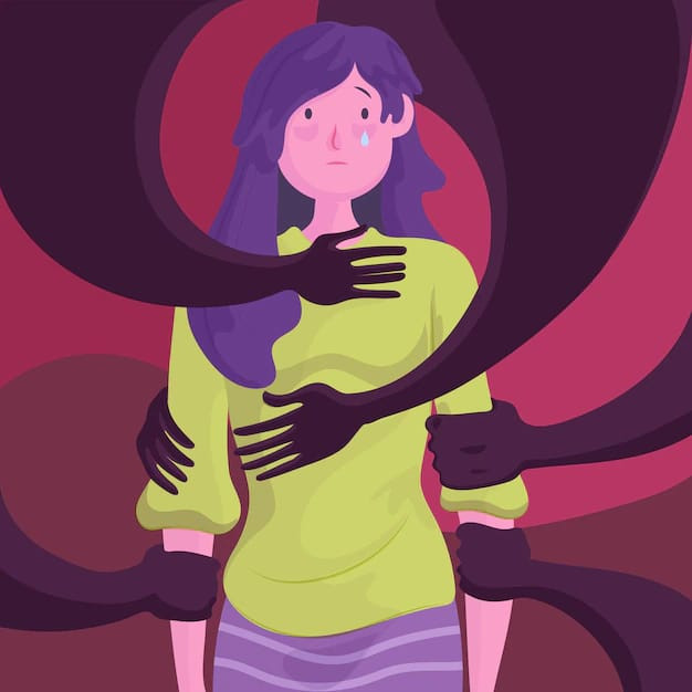 Sumber: Freepik, Ilustrasi kekerasan pada perempuan