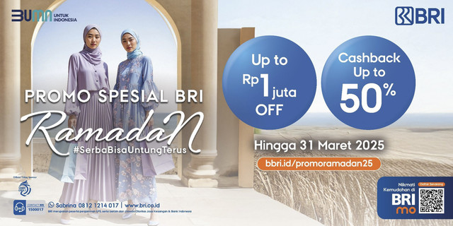 Mulai belanja groceries sampai tiket mudik dengan promo BRI. Foto: Dok. BRI