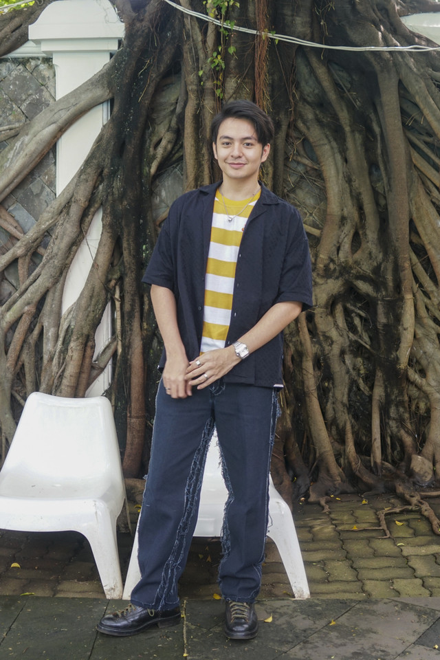 Pemain film Jumbo Angga Yunanda saat berkunjung ke kumparan. Foto: Dicky Adam Sidiq/kumparan