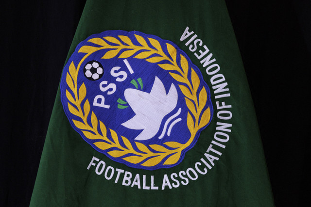 Ilustrasi logo PSSI. Foto: Yasuyoshi Chiba/AFP