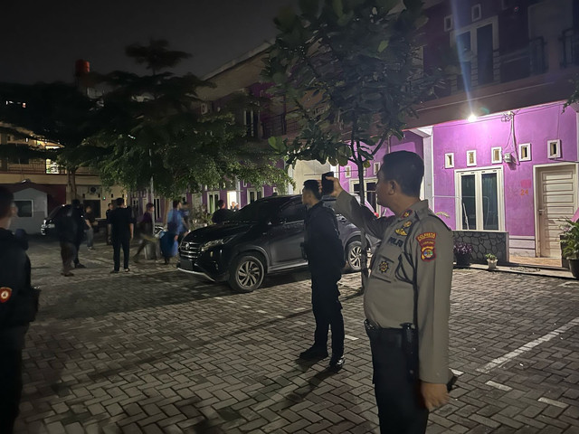 Polresta Bandar Lampung saat melakukan razia indekost di Bandar Lampung. | Foto: Dok Humas Polresta Bandar Lampung