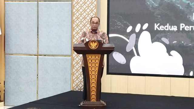 Direktur Jenderal (Dirjen) Industri Logam, Mesin, Alat Transportasi dan Elektronika (Ilmate) Kementerian Perindustrian, Setia Diarta di kantornya, Jakarta, Rabu (12/3). Foto: Muhammad Fhandra/kumparan