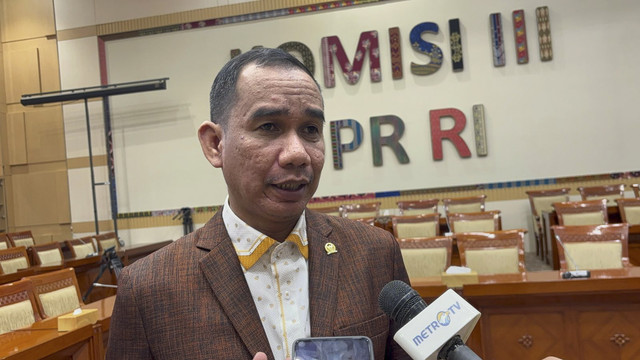 Anggota Komisi III DPR RI udianto Lallo di Kompleks Parlemen, Senayan, Jakarta, Rabu (12/3/2025). Foto: Abid Raihan/kumparan