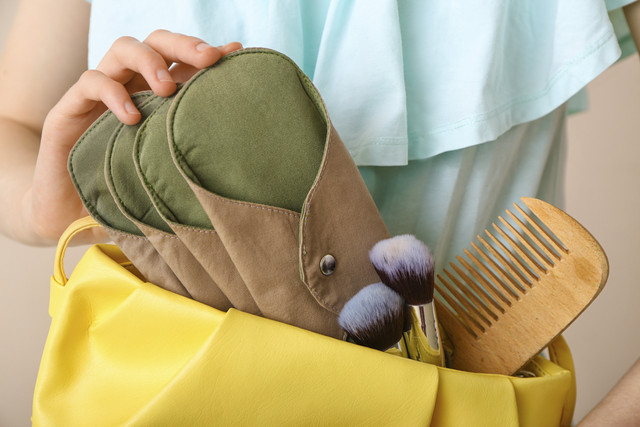 Ilustrasi pembalut ramah lingkungan. Foto: Shutterstock