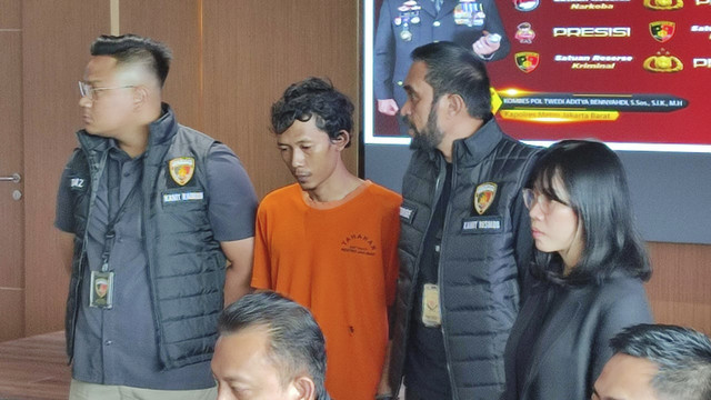 Tampang Febri Arifin (31) yang bunuh ibu dan anak dalam toren di Tambora, Jakarta Barat. Foto: Rachmadi Rasyad/kumparan