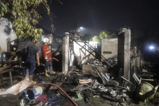 Kebakaran 25 kos di Bali, Kamis (13/3/2025). Foto: Dok. Damkar Badung