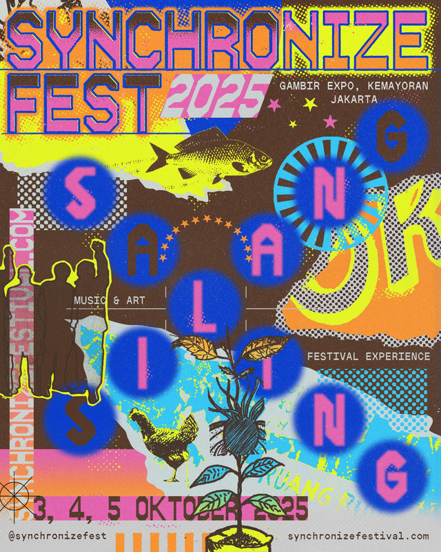 Synchronize Fest 2025 angkat tema saling silang. Foto: Synchronize Fest