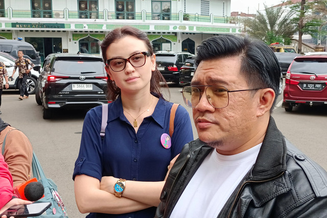 Artis Kimberly Ryder sambangi Polres Metro Jakarta Selatan, Senin (17/3/2025). Foto: Aprilandika Pratama/kumparan