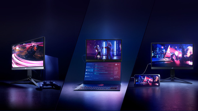 Ilustrasi monitor portable terbaik, Asus ROG Strix XG16AHPE. Foto: Asus