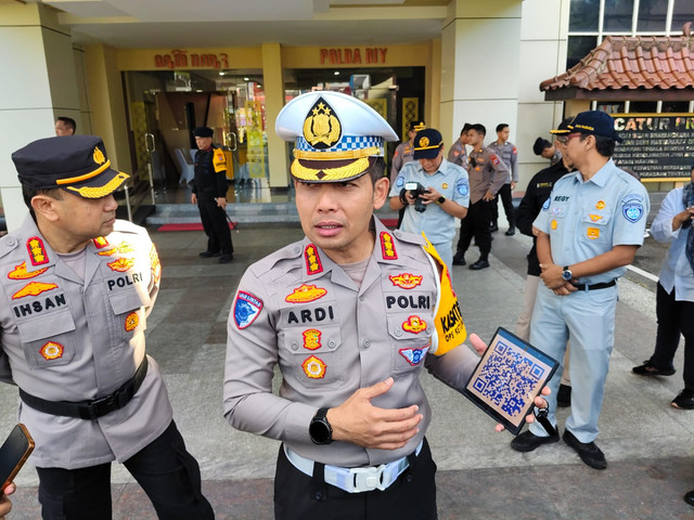 Dirlantas Polda DIY Kombes Pol Yuswanto Ardi di Polda DIY, Kamis (20/3). Foto: Arfiansyah Panji/kumparan