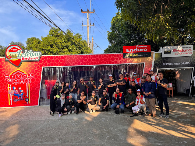 Pertamina Lubricants kembali menghadirkan Lesehan Enduro sebagai posko khusus pemudik motor di jalur Pantura. Foto: Dok. Pertamina
