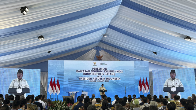 Peresmian Kawasan Ekonomi Khusus (KEK) Industropolis Batang dari sebelumnya Kawasan Industri Terpadu Batang (KITB) hari ini, Kamis (20/9/2025). Foto: Fariza Rizky Ananda/kumparan