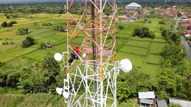 Penambahan BTS 5G baru di Surabaya.  Foto: Dok. Telkomsel