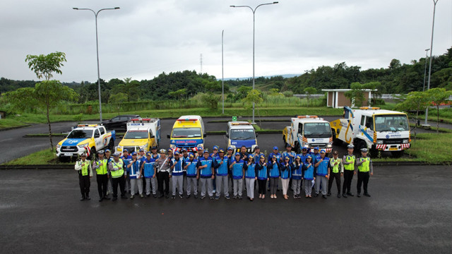 Apel Siaga menyambut libur lebaran yang digelar PT Jasamarga Manado Bitung, dalam rangka kesiapan jalan tol Manado-Bitung dalam menghadapi libur lebaran 2025. 