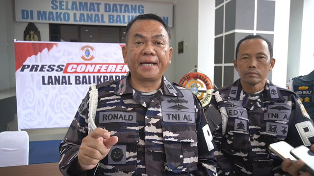 Komandan Detasemen Polisi Militer (Dan Denpom) Lanal Balikpapan, Mayor Laut (PM) Ronald Ganap. Foto: Istimewa