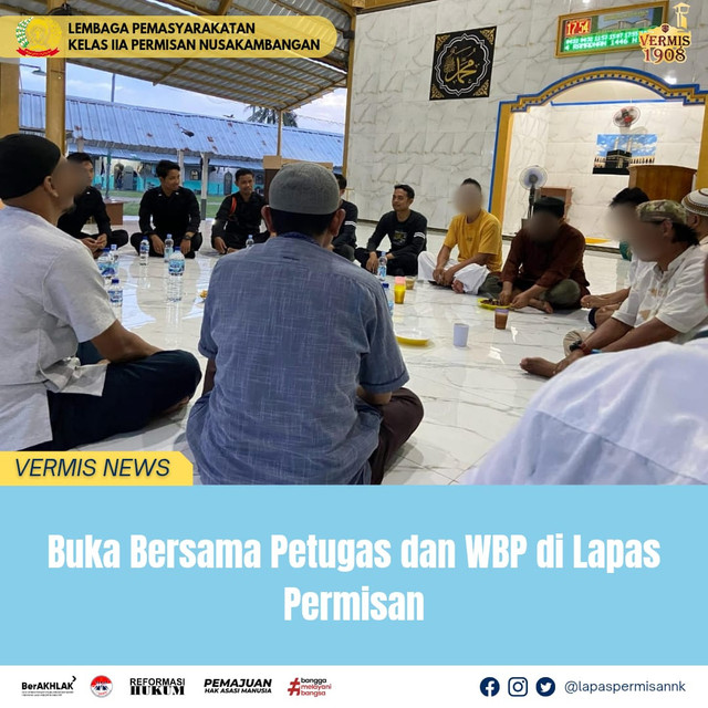 Buka Bersama Petugas dan WBP di Lapas Permisan