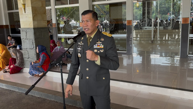 Kapuspen TNI, Brigjen Kristomei Sianturi di Mabes TNI, Jakarta Timur, Kamis (27/3/2025). Foto: Abid Raihan/kumparan